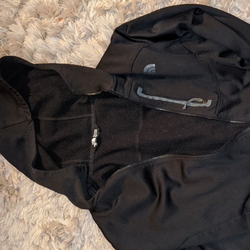 Black The North Face Zip up jacket